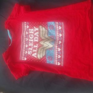 Red kids wonder woman T shirt